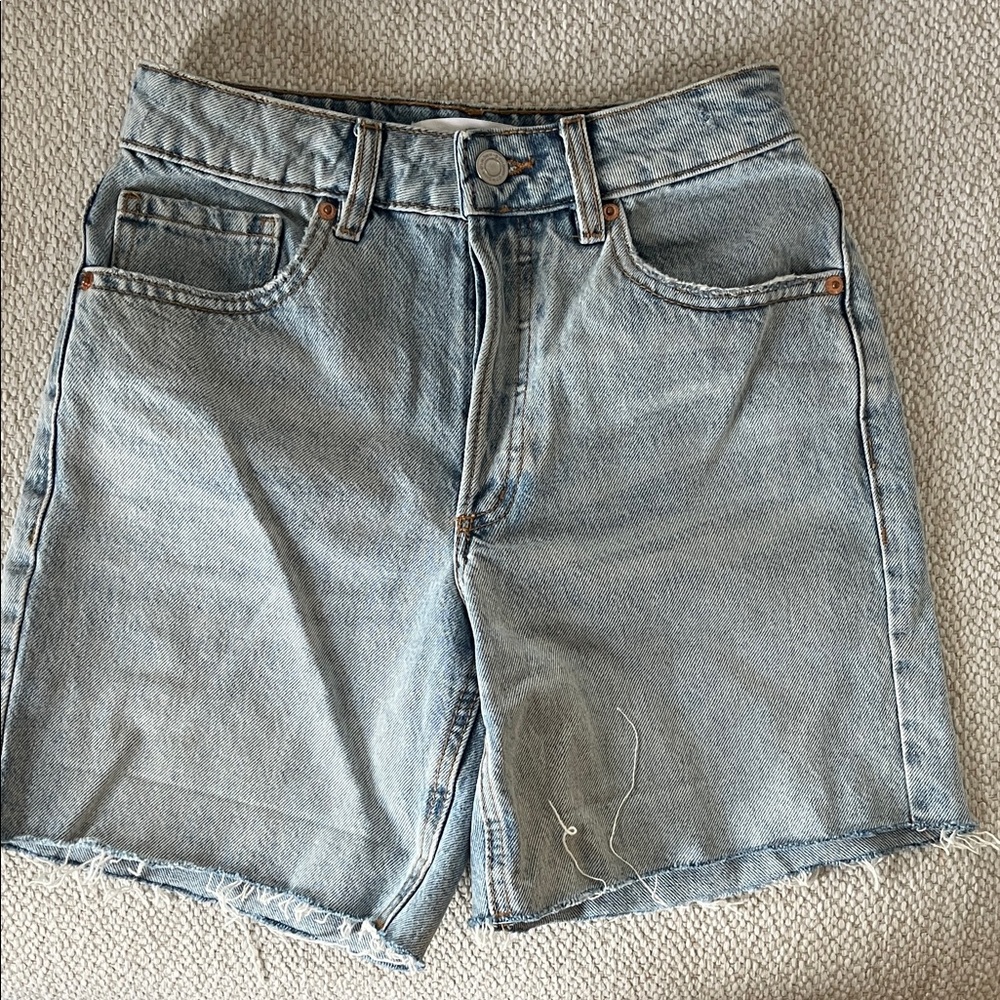 Dynamite Light Blue Denim Shorts